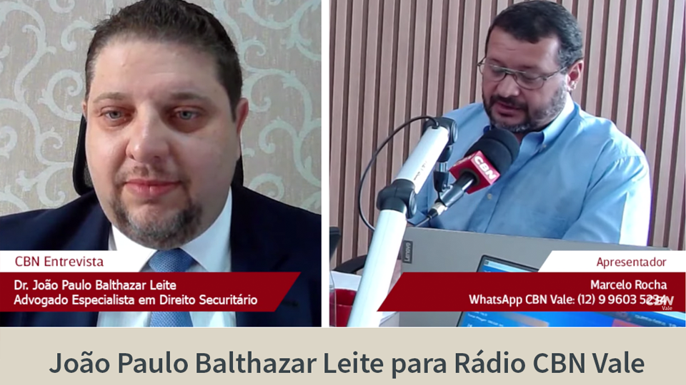 ENTREVISTA > João Paulo Balthazar Leite para a Rádio CBN Vale